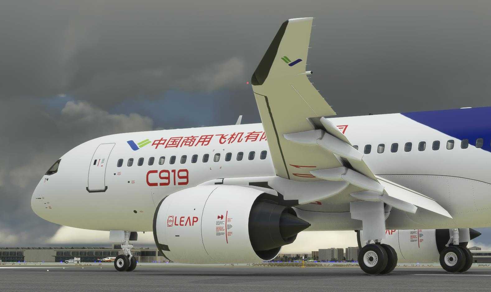 FYCYC-C919 國產大飛機機模 微軟模擬飛行演示