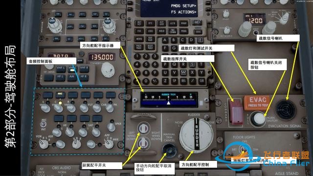 模擬飛行P3D 波音777客機 中文指南 2.10方向舵配平-4902