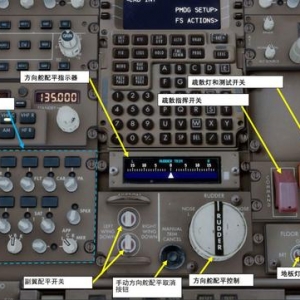 模擬飛行P3D 波音777客機 中文指南 2.10方向舵配平