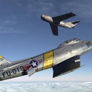 DCS World:F-86F(佩刀)戰斗機精美圖集