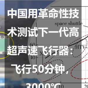 中國用革命性技術測試下一代高超聲速飛行器：飛行50分鐘，3000℃