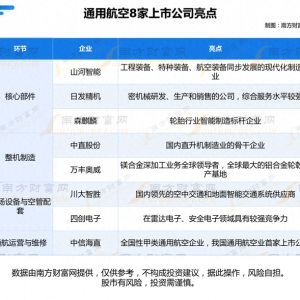 通用航空8大核心龍頭公司的全方位對比分析（一次講清楚）