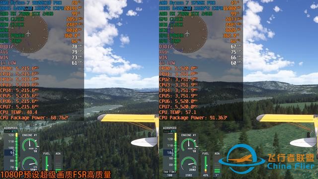 《微軟模擬飛行2024》7款A卡和2款CPU測試，9800X3D更配7900 XTX-4633
